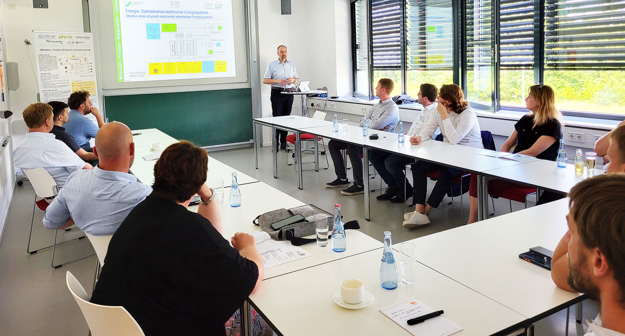 Kompetenzwerk Energie & Wasser zu Besuch am Zentrum für Energietechnik (ZET)